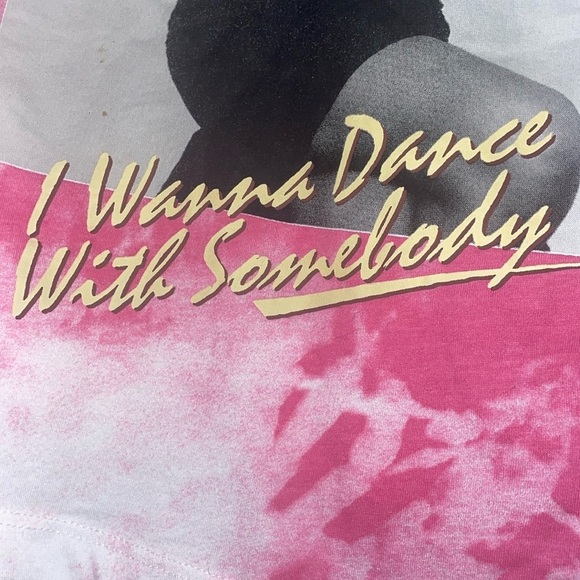 Whitney Houston Pink Tie-Dye Women's Tank Top - Picture 5 of 7